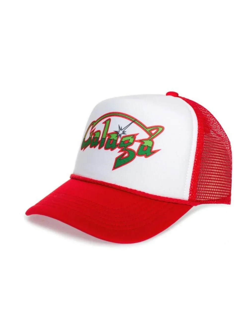 Galaga Arcade Logo Printed Black White Foam Rope Trucker Hat Snapback New 80s